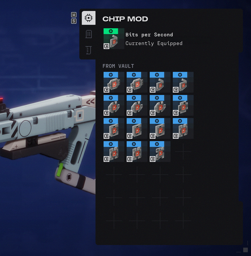 If you inspect a weapon, you can access this handy mods panel which will show all the mods in your vault that can be possibly be equipped to that weapon