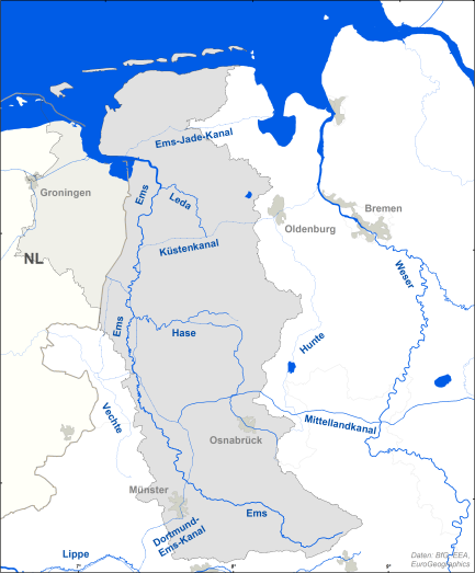 For the Northsea Coast, the Chauci are the most prominent. Starting with Ptolemy again, he writes:  

"And the coastal region is occupied above the Vroukteroi by the Frisioi up to the Amisios river, and after these the Minor Kauchoi up to the Ouisourgios river; then the Greater