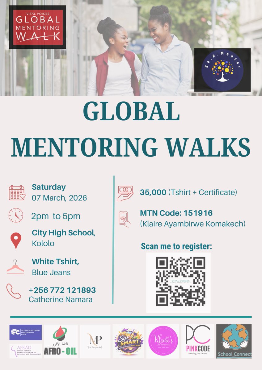CatherineNamara's tweet photo. The 2026 @VitalVoices  Global Mentoring Walk in Kampala! https://t.co/j02tOSihN5