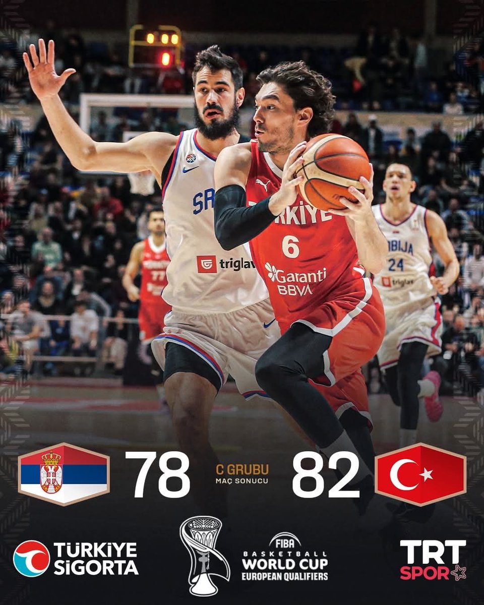 12 Dev Adam, Sırbistan karşısında aldığı galibiyetle göğsümüzü kabarttı.

Milli takımımızı yürekten kutluyoruz.🇹🇷🏀

#12DevAdam #Cedi #alperensengun 

<a href="/ZGulabi/">Zübeyir Gülabi</a> <a href="/liberalpartiorg/">Liberal Parti</a> <a href="/OsmanTurk_Lp/">Osman Türk</a> <a href="/TamerEsenLP/">Tamer Esen</a> <a href="/baksoy0/">Bünyamin Aksoy</a>