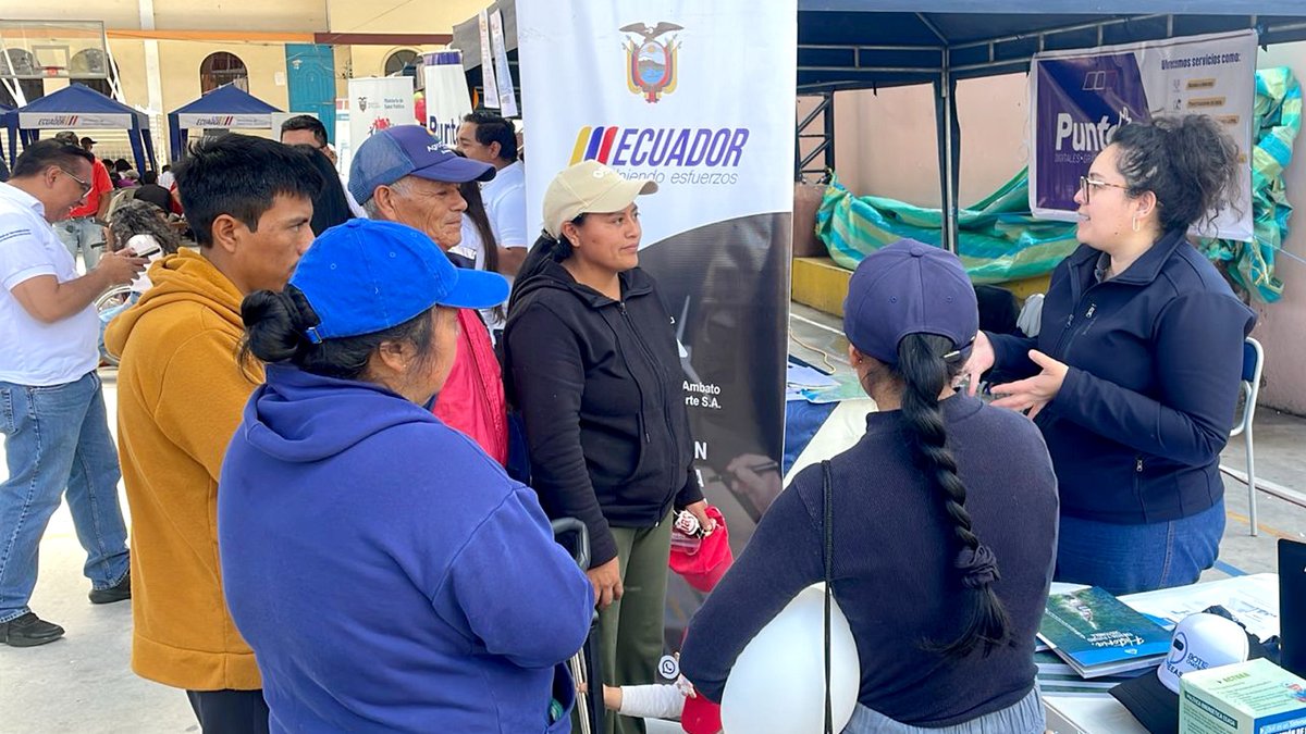 En las Brigadas de un Nuevo Ecuador, la #EEASA llegó a Cotaló, cantón Pelileo, provincia de Tungurahua.
Brindamos atención directa, asesoría en facturación y recomendaciones para el uso eficiente de la energía: focos #LED, aprovechar la luz natural y desconectar equipos sin uso.