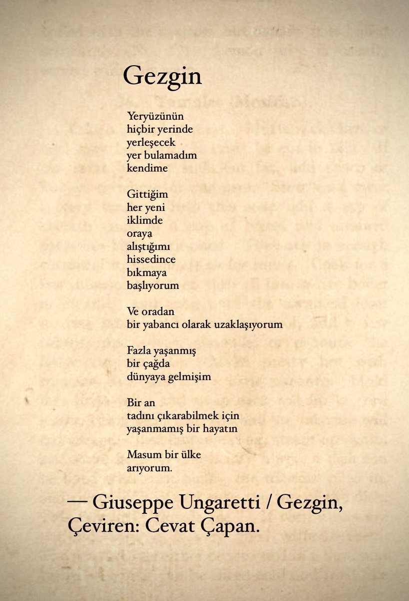 onar_helinnn's tweet photo. “Fazla yaşanmış
bir çağda
dünyaya gelmişim”

Giuseppe Ungaretti https://t.co/BXCybBqgo6