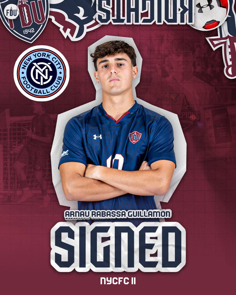 FDUKnightsMSOC's tweet photo. SIGNED. 📝

Arnau Rabassa Guillamon has signed with @newyorkcityfcii!!

#uKNIGHTED | @necmsoccer https://t.co/uV7S4F63yM