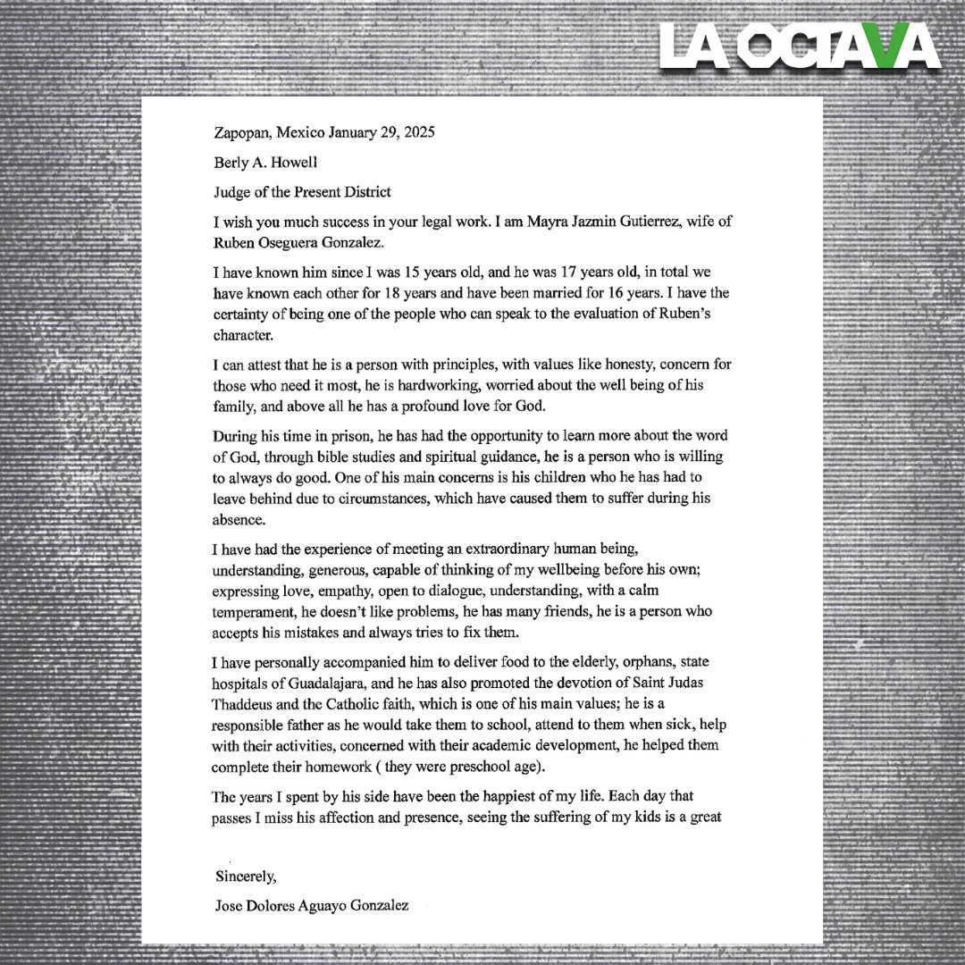 Sánchez Ley expone las cartas firmadas por párroco en Zapopan que abogó por hijos del ‘Mencho’

La periodista <a href="/LauraSanchezLey/">Laura Sánchez Ley</a> publicó los documentos firmados por José Dolores Aguayo González donde intercede por los familiares del líder del CJNG.