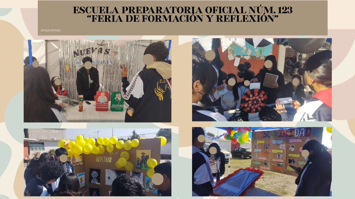 PREPAOFICIAL123's tweet photo. En la EPO 123 se llevó a cabo la FERIA DE FORMACIÓN Y REFLEXIÓN, 🎯🎈🧩donde se fomentó la prevención de la violencia, el ejercicio de los derechos sexuales y reproductivos, la construcción de masculinidades responsables y el fortalecimiento del cuidado personal.
#EPO123✨🌈 https://t.co/KuDxTML601