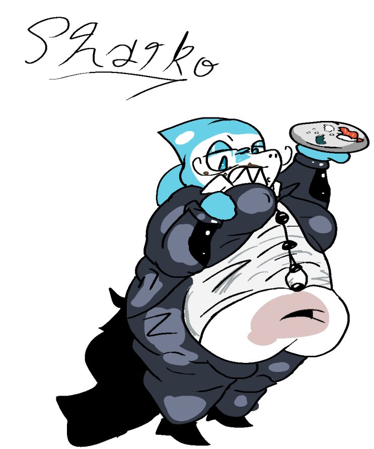 DandyCorpulence's tweet photo. WE HAVE A NEW TOON FIR THE AU

Meet Sharko, a Waiter Shark

(new artist on the team, but they decide to stay anynomus rn)

-Citrus https://t.co/YnSiCpB3Fn