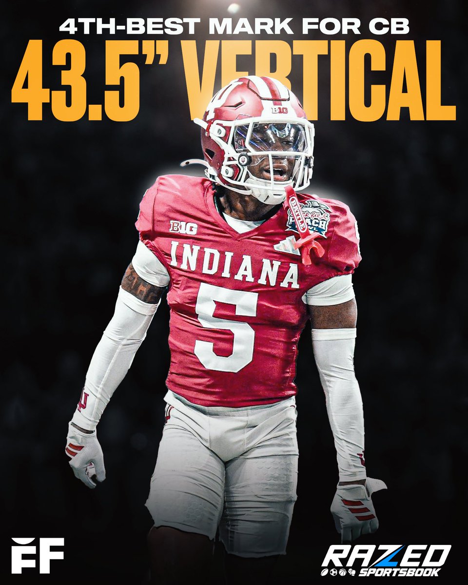 fballforeverhq's tweet photo. 5-foot-8 D’Angelo Ponds with the fourth-best vertical jump by a CB in NFL Combine HISTORY (43.5”) 🔥 https://t.co/q1aEm1eA3H