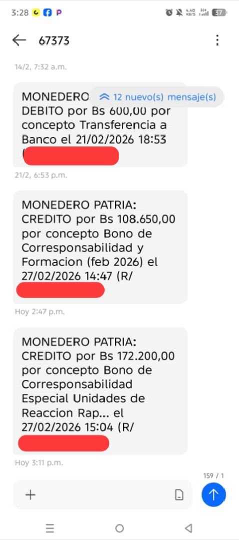 ÚLTIMA HORA | En su desesperación por seguir comprando lealtades, el régimen acaba de depositar 280.850 Bs.S (670 USD) en el bolsillo de militares.

Así utilizan recursos públicos para intentar sostenerse… mientras el pueblo se hunde.