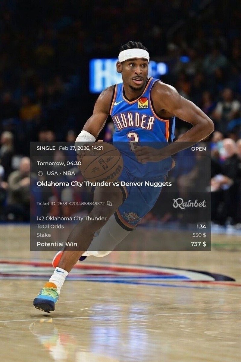 I’m riding with OKC tonight.