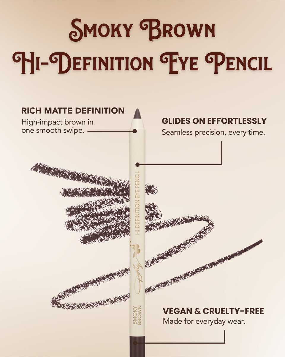 DollyParton's tweet image. Meet the Cream &amp;amp; Sugar Collection 🤎✨ From rich satin lips to high-definition eyes and lash-loving mascara, every formula is lightweight, buildable, vegan and cruelty-free. dolly.lnk.to/CreamAndSugarC…