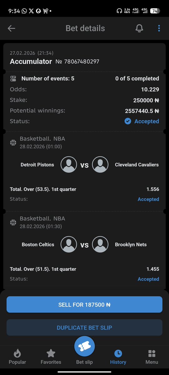 20 first people to engage drop aza for 3k each picking randomly ✅

NBA🔞 

#1XBET

200K TO WIN 2M

Booking Code 👉 8JK6R
Booking Code 👉KQK6R

Register here 🔥🔥👇

bit.ly/40mV38i
bit.ly/40mV38i

Make sure u stake ✌️

 Promo code : HENRY1XB