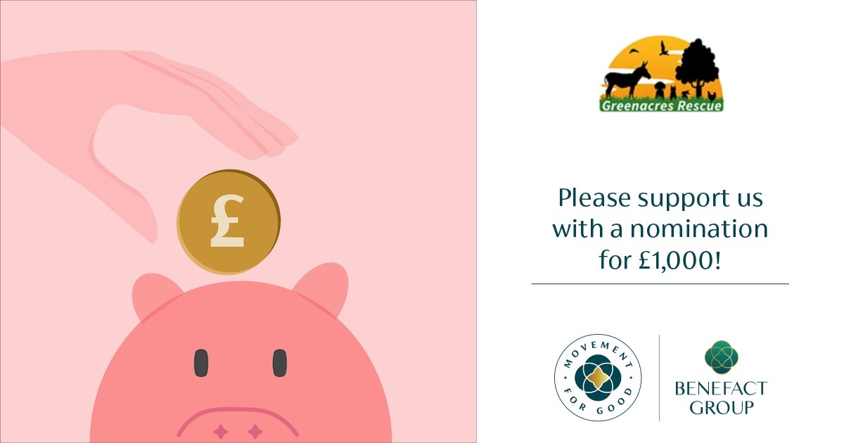 team_greenacres's tweet photo. 👇📢Calling All Followers For A Minute Of Your Time. Help Us Be In With A Chance Of Winning 1K📢👇
@benefactgroup are holding their 1st 1K draw of the year from 23rd March to 27th March
It's 1 vote per person per charity, so you can help us & other rescues to win. Winners are chosen randomly
Click the link below which has our rescue details already completed 👇
https://t.co/lfmFjb6oad
🗳💚Thank you for taking the time to vote for us💚🗳
#teamgreenacres #rescue #movementforgood #k9hour #rehomehour #fridayfundraising #fundraisingfriday #fundraising #fundraiser #teamzay