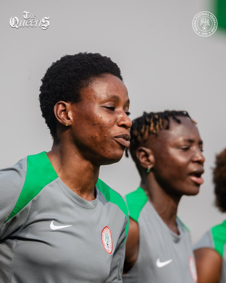 FansTribeHQ's tweet image. 🇳🇬🦅⚽️ Super Falcons final training session ahead of the First leg of the double-header 🆚 Cameroon in Yaoundé, Cameroon in preparation for WAFCON 2026

#superfalcons #wafcon #soarsuperfalcons