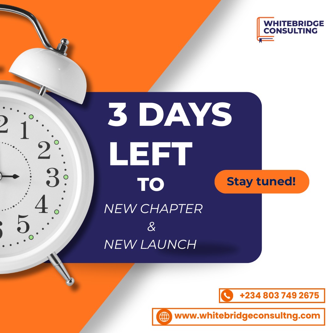 bridgingHR's tweet image. The clock is ticking…

In 3 days, we turn the page.
New chapter. New launch.

Stay connected!

#WhitebridgeConsulting
#3DaysToGo 
#HRinAkwaIbom
#SomethingBigger 
#HRinNigeria
#TheCountdown