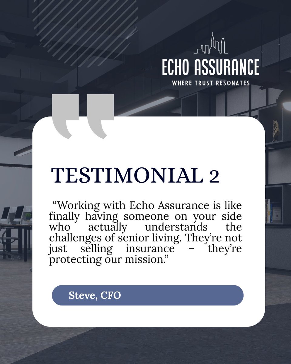 echoassurance's tweet image. ✨ “They don’t just provide insurance—they protect our people and our future.” ✨

DM or comment to connect.

Book: api.aiforbusiness.com/widget/booking…

#SeniorLivingOperators #EchoAssurance #RiskManagement