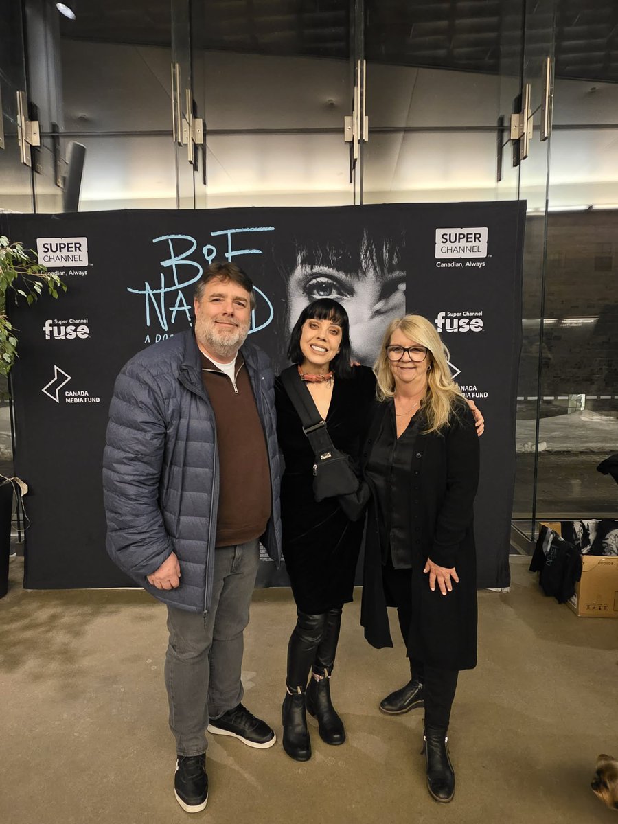 amherstislandfm's tweet photo. CJAI 101.3 FM President and Vice Presidents (Colin & Sue) taking in Day 2 of the Kingston Canadian Film Festival with #bifnaked and @PeterKarroll What a night, what a documentary! We can’t wait for Day 3! #kcff #ygk #radio #livemusic https://t.co/Xxqrgjcfic