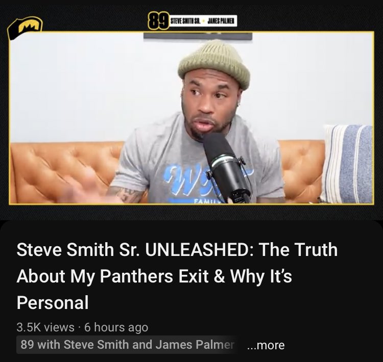 Baller85son's tweet photo. Panthers GOAT straight up cooking Ron Rivera and Dave Gettleman. I could listen to this shit all day. https://t.co/mx2vOUd9p0