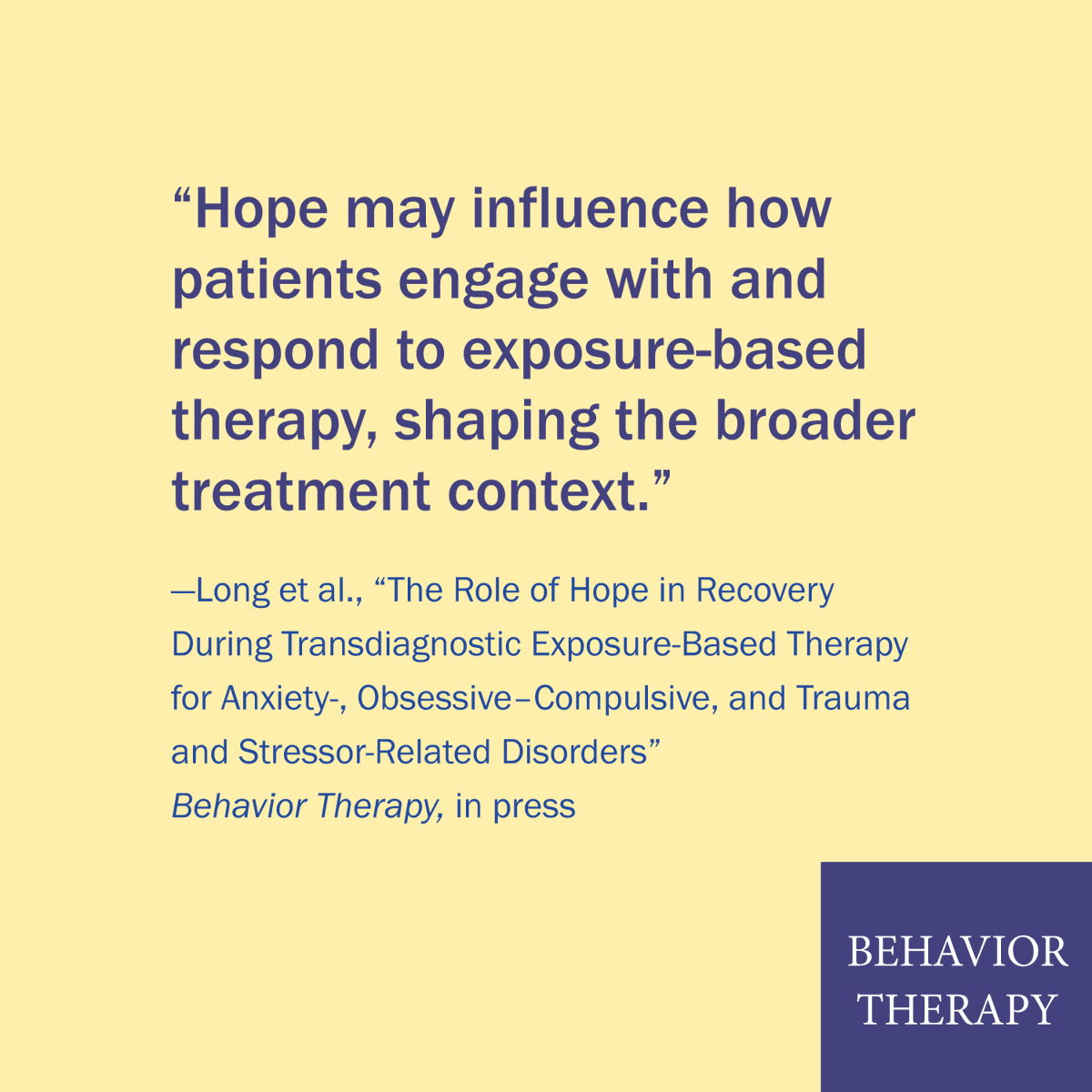 Association for Behavioral and Cognitive Therapies tweet media