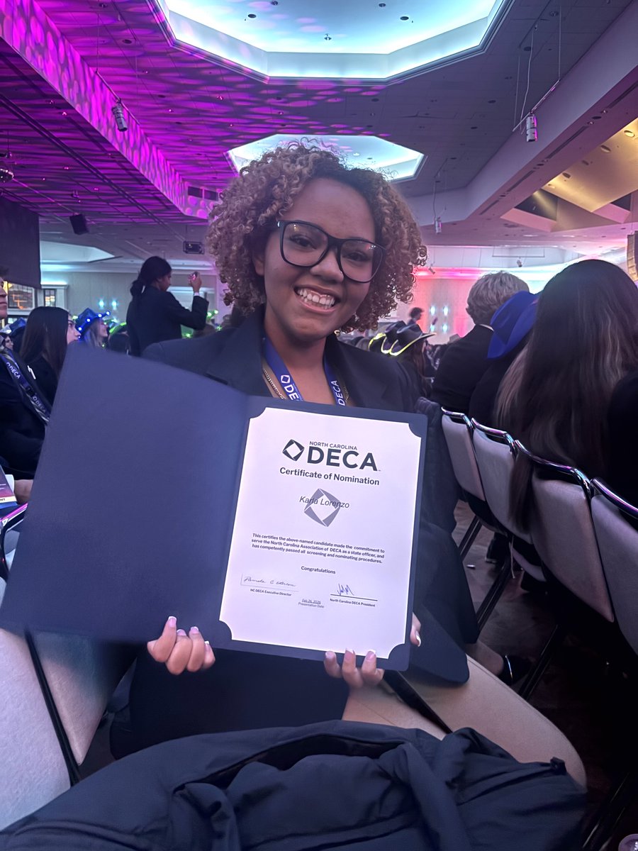 SSS_Spartans's tweet photo. SSS student Karla Lorenzo has been nominated as a candidate for NC DECA State Officer! This is a testament to her leadership, dedication, & representation of SSS at the state level.
#SSStrong https://t.co/Hn7Dn61pfW