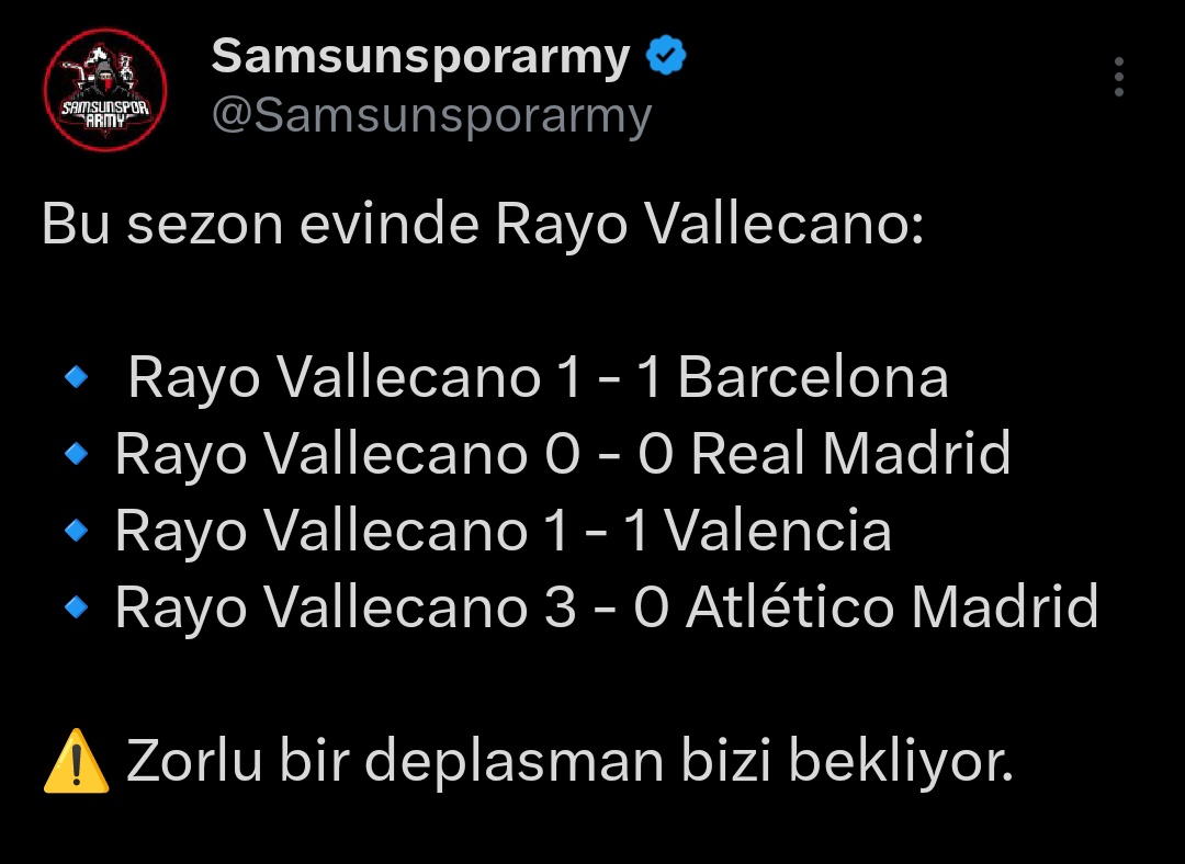 Tatlı dediği rakipler... 

<a href="/Samsunsporarmy/">Samsunsporarmy</a>