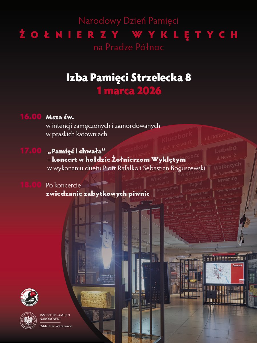 ipn_warszawa's tweet photo. #NarodowyDzieńPamięciŻołnierzyWyklętych #Strzelecka8 https://t.co/r7BgLeVYQs