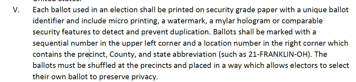 An individually assigned PIN to vote combined with a ballot with a unique identifier on it means your vote is no longer secret.