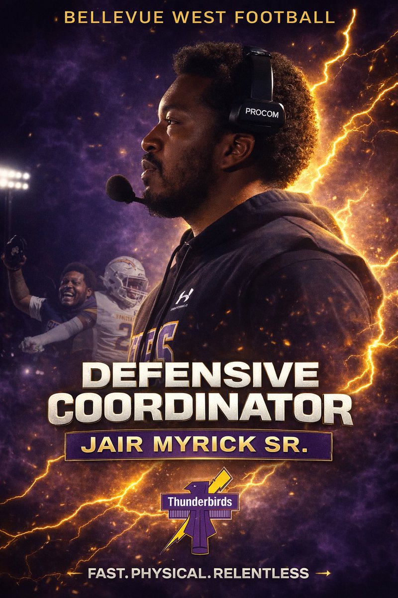 BellevueWestFB's tweet image. We are excited to announce our new leader!!! @coach_tank28 #Fast #Physical #Relentless