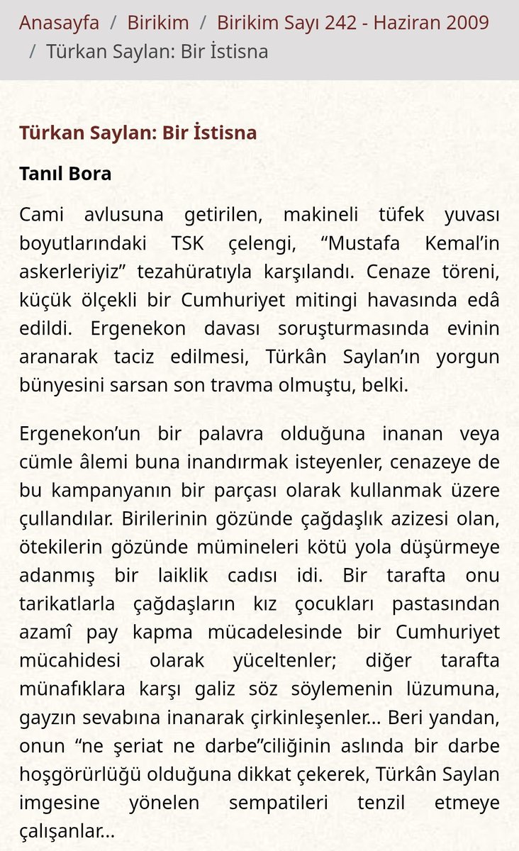 Bu satırları yazmış birini günlerdir savunanlar var! Utanmadınız, utanmıyorsunuz! Yaydığınız pisliğe karşı mücadele edeceğiz. Bu ülkeye ettiğiniz kötülüklerden aklanamayacaksınız!