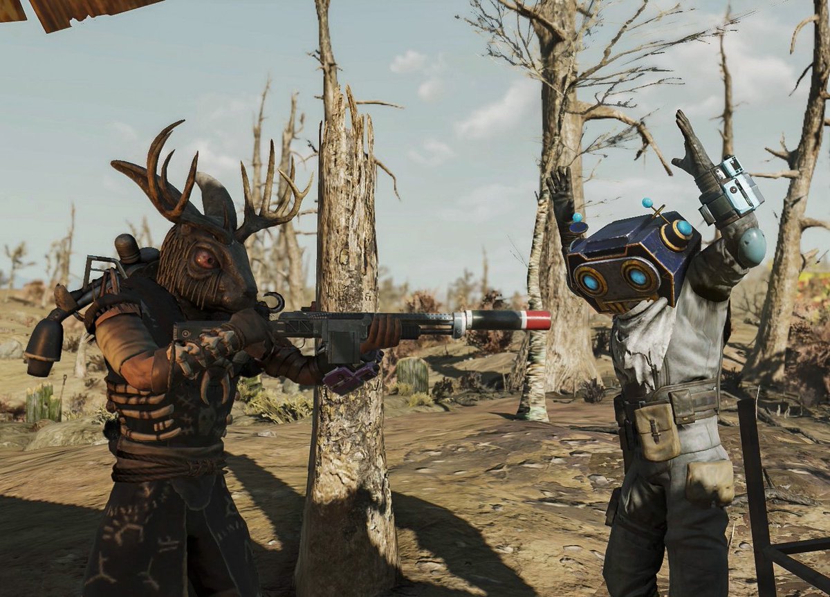 ghostkomrk's tweet photo. he logs in for two fasnacht parades and whats he get?? glowing masks FROM BOTH
#Fallout76 #Fasnacht https://t.co/apUa5Y1LRp