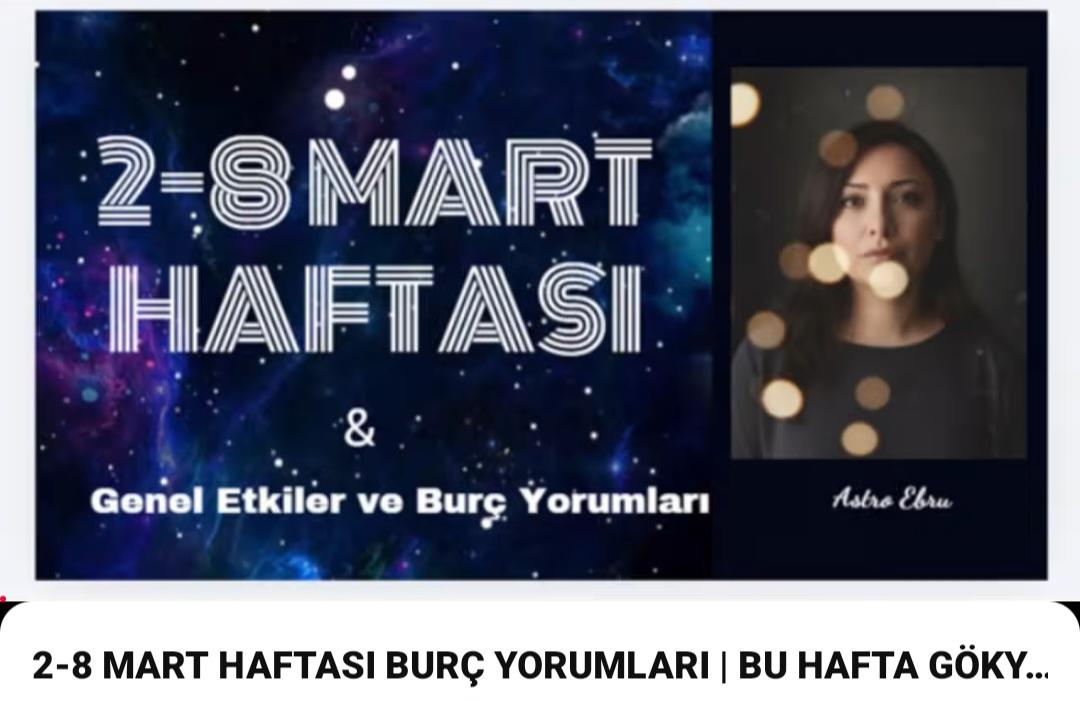 2-8 MART HAFTASI BURÇ YORUMLARI YOUTUBE DA⤵️
youtu.be/booK5C_DLXw?si…