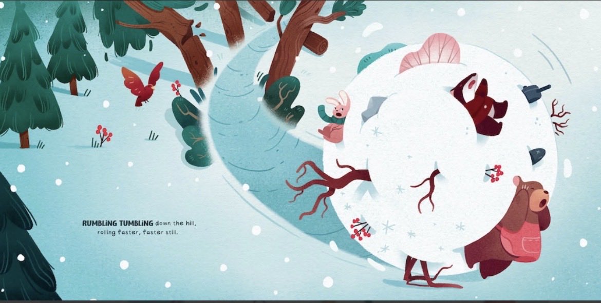 shinypennyface's tweet image. So excited that our snowy #pb SNOWBALLED will be released in October, thanks to the talented team at #Familius/@WorkmanPub. @vivianmineker’s chilly illustrations bring this rumbling tumbling story to life! #kidlit #winter