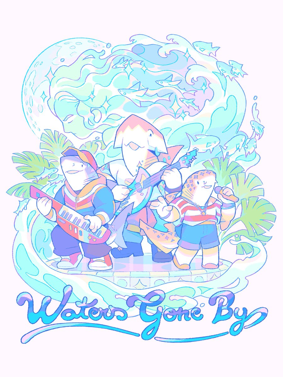 Requinoesis's tweet photo. “Two anxious teenage sharks decide to improvise a little spell to find the ideal vocalist for their band, but end up summoning something that should have been forgotten! What could possibly go wrong?” 🌊🦈✨ https://t.co/bqqdR0Qn5x