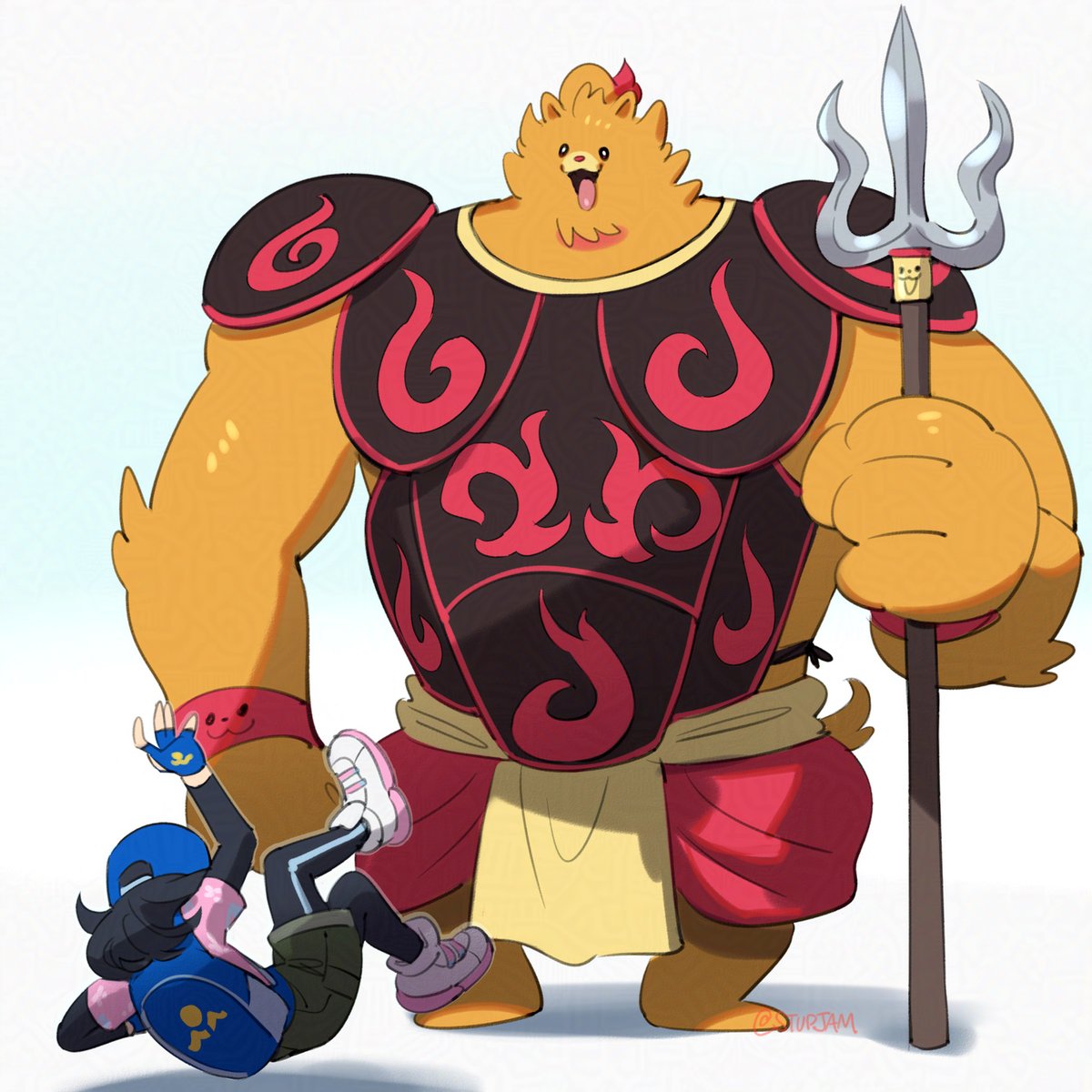 stupjam's tweet image. pombon can't be contained