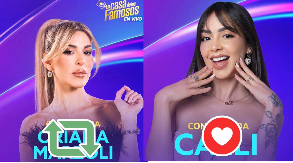 Cuartomorado's tweet photo. A quien apoyas ? 
Oriana 🔄 
Caeli ❤️ 
#LCDLF6 https://t.co/leGCb4EaqH