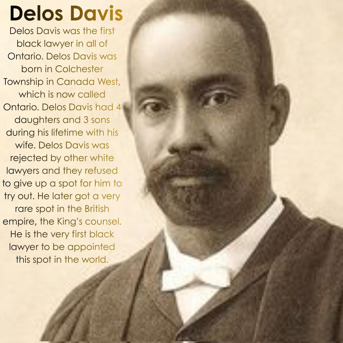 MrPsClassSEC's tweet photo. Noteworthy Canadians for Black History Month 
Delos Davis by Lee Yam
@campionchamps #ShareBlackStories #BlackExcellence #BHM2026 #BlackHistoryMonth https://t.co/KtQBrCWkbz