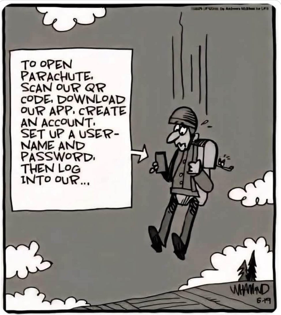 I used to marvel at new tech and now I'm just over it. This encapsulates how I feel about any new app or tech device these days.