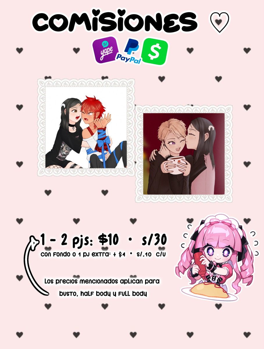 chinchillitas's tweet photo. Nani comisiones abiertas :3
Acepto yape, paypal y cash app jej 
#sstwt #selfshiptwt #yumetwt #comissionart #comissionopen #comms https://t.co/7QhHJTJTmd