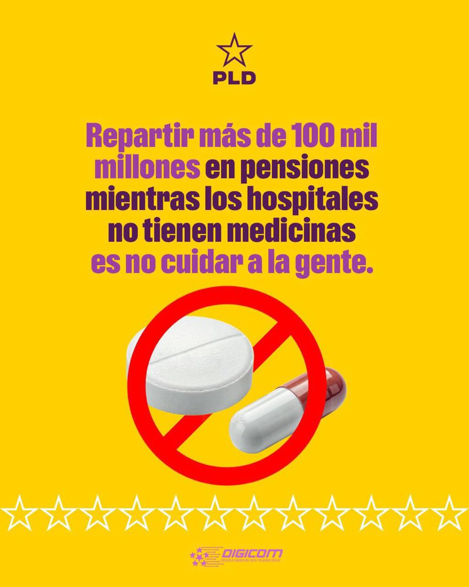 +100 mil millones en pensiones a los suyos… y hospitales sin medicinas. Esto no es gobernar, es abandonar al pueblo. ¡Basta de indiferencia! #NosotrosSíSabemosGobernar #VolvamosAVivirBien #conelpldseviviamejor