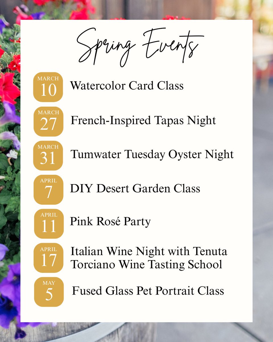 Our spring events calendar is live! Grab your tickets, text your friends, and we’ll see you soon!