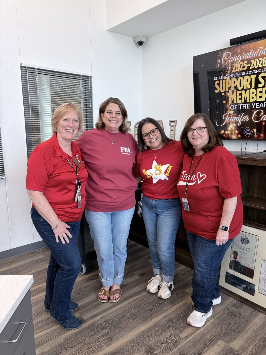 We celebrated Go Red Day today! <a href="/KellerISD/">Keller Schools</a>