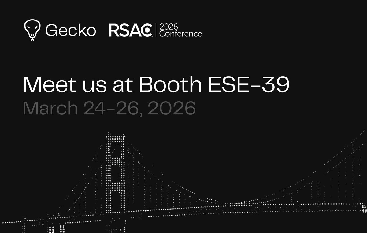 gecko_sec's tweet photo. Gecko is coming to #RSAC2026 🦎

Here’s how to find us: 

→ Meet the team at Booth #39 in the Early Stage Expo 
→ See live demos of the Gecko platform in action 
→ Book a 1:1 with our founders to talk about scaling AppSec and where it’s heading https://t.co/uID9fyELH2