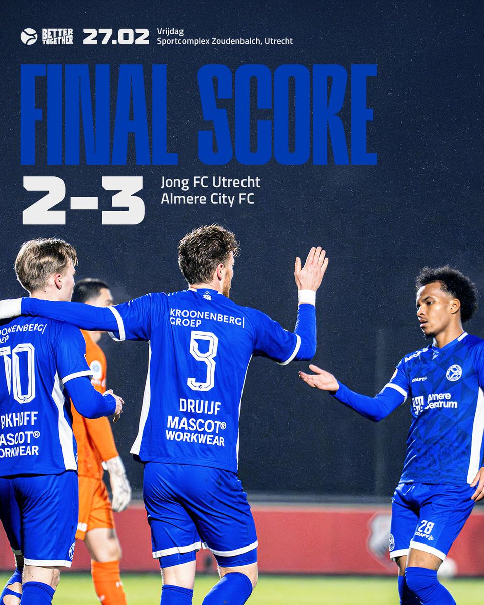 AlmereCityFC's tweet photo. '90+4 - 3 punten mee naar Ally! 

#JUTALM #AlmereCity #BetterTogether https://t.co/DFyGJrNfSl