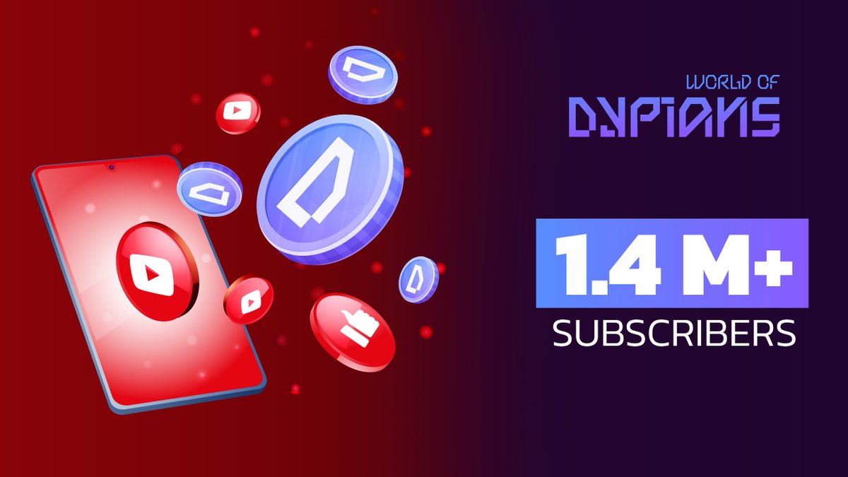 🔥 1,400,000 YouTube subscribers and we are just getting started.

$WOD keeps leveling up, powered by a global community that shows up every single day.

From epic battles to massive on-chain milestones, the journey keeps getting bigger.

Thank you for being part of this rise.
