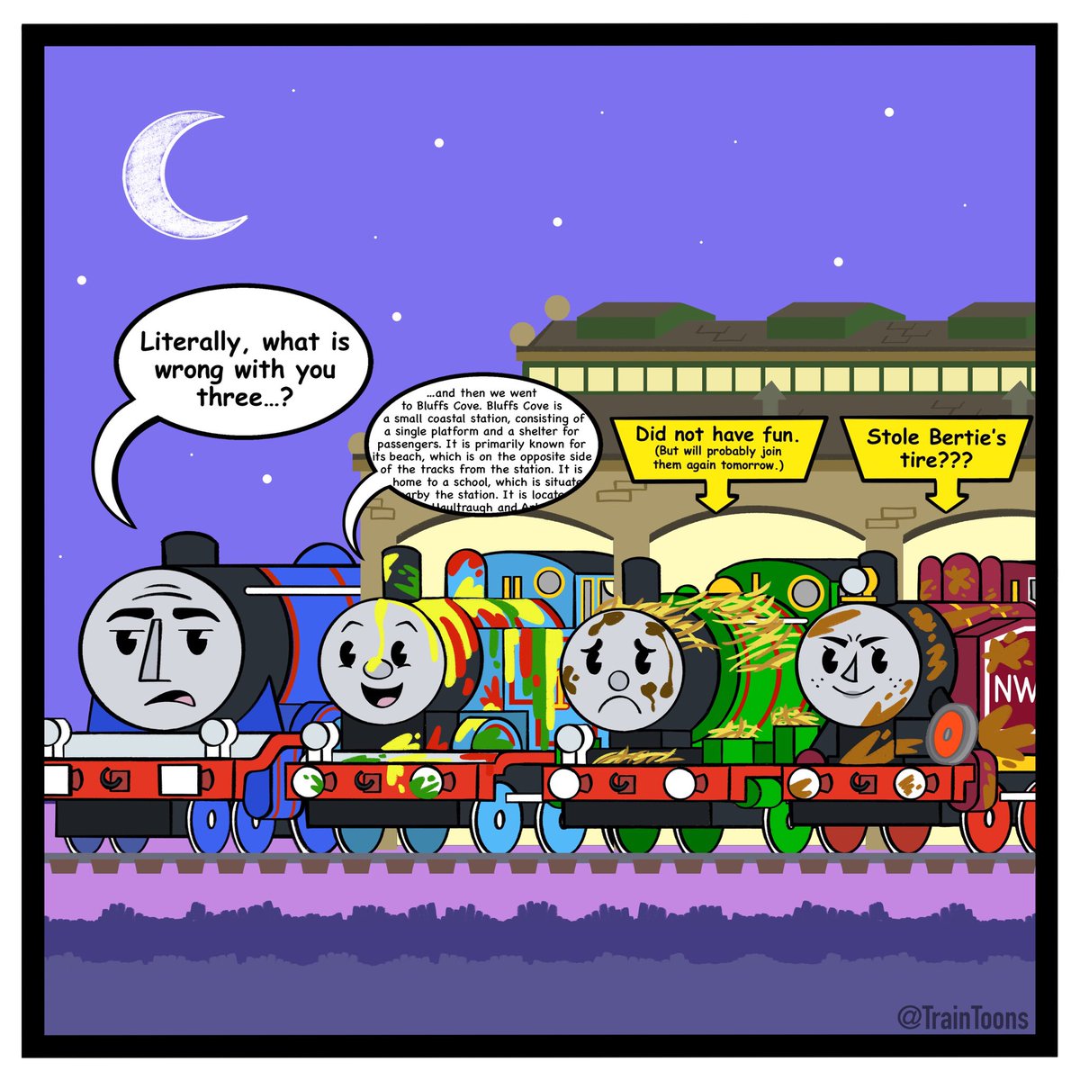 TrainToons's tweet photo. 🛤️ I really hope this is their dynamic for the reboot. 🚂 https://t.co/zdZVbgtQZ3