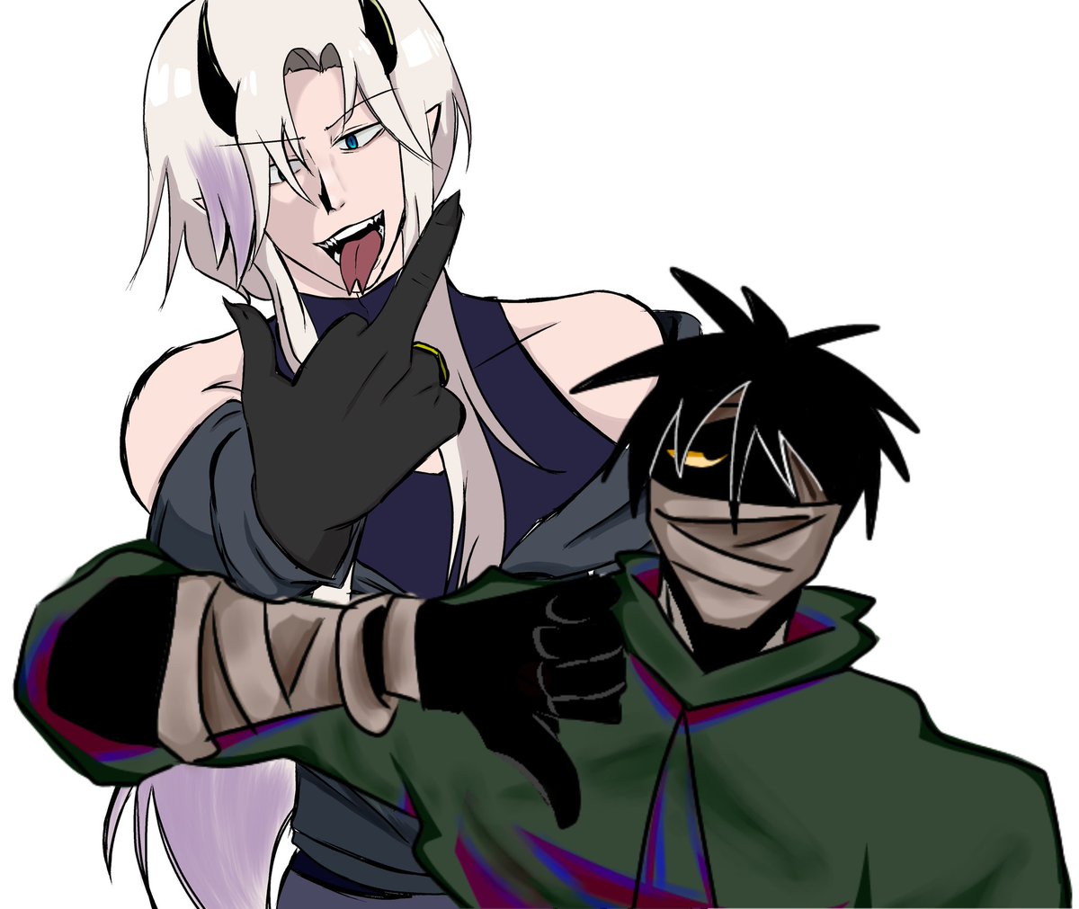 Flint_ace307's tweet photo. Art collab with my friends cause why not https://t.co/QkVVXbOXqN