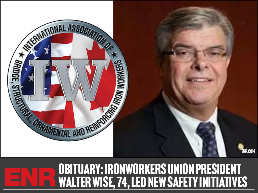 ENRnews's tweet image. Walter W. Wise Jr. helped reshape how ironworkers think about safety on the job and cut fatalities dramatically through initiatives like “See Something! Say Something!” 
brnw.ch/21x0kj6

#Ironworkers #ConstructionSafety