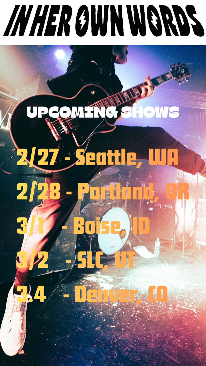 InHerOwnWords's tweet photo. Coming up! See you tonight in Seattle https://t.co/K9RF55hZgm