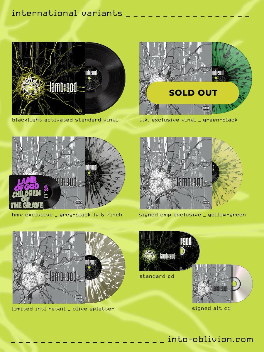 Our 10th studio album Into Oblivion drops March 13 | Pre-order