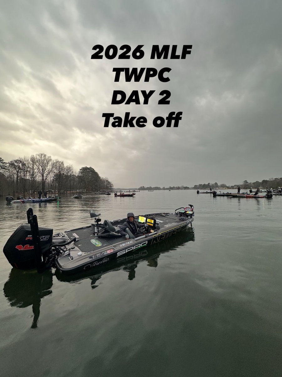 ShinFukae's tweet image. It’s time to work! 2026 MLF ProCircuit No.2 Day 1 at Santee Cooper. MLF TWHプロサーキット第2戦予選初日、行ってきます！
#KEITECH
#SPRO
#GamakatsuUSA
#FISHSHIMANO
#DECreate
#XBRAID
#BassCatBoats 
#MercuryMarine
#PowerPole
#ThMarine
#SWANS
#GreenFishTackle
#AFTCO
#深江真一
#MLF