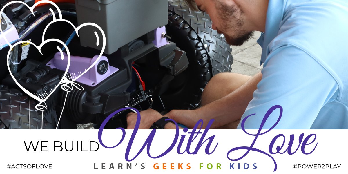 With love, we design.
With love, we problem-solve.
With love, we show up.

Every custom car, every adaptive device, every wire and modification is built by volunteers who choose to give their time and talent — with love.

Why?
Because every child deserves the freedom to move.